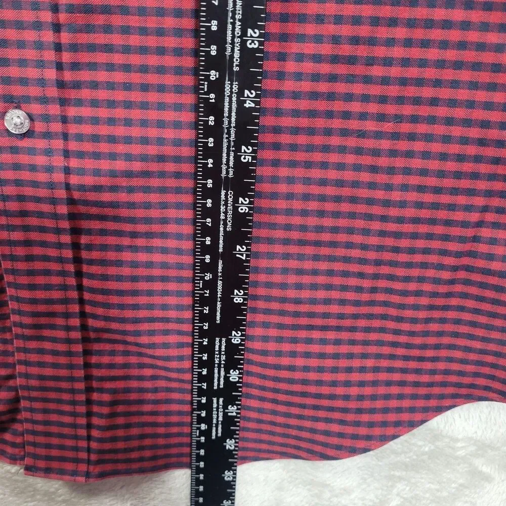 Brooks Brothers Dress Shirt Mens XL Red Long Sleeve Button Down Non Iron Stretch - Picture 7 of 12